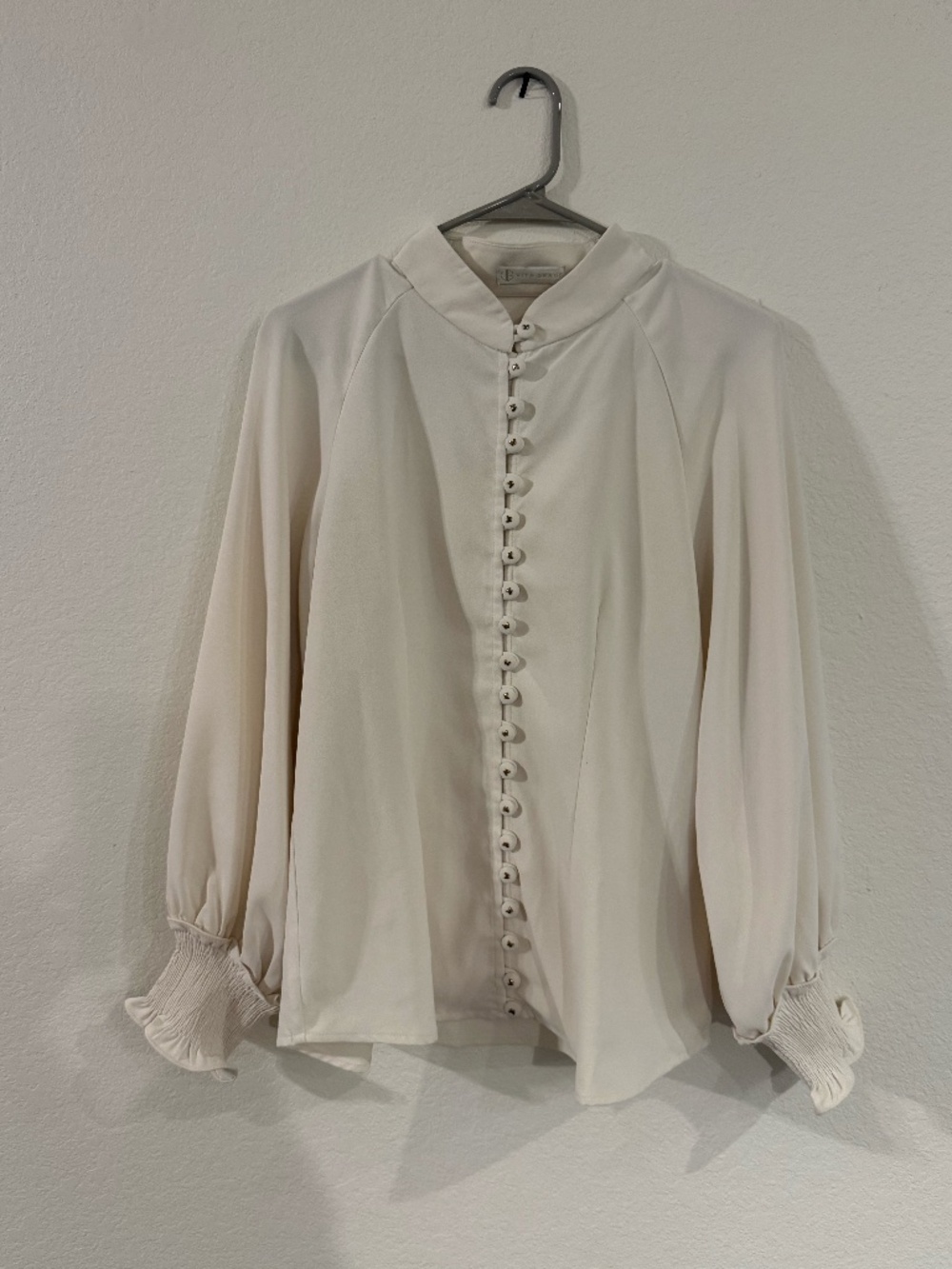Vita Grace Vintage Blouse (White) Women's Small - Medium